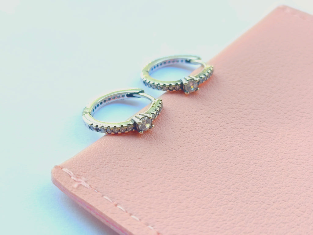 Aretes Huggies Elegance - Plata 925