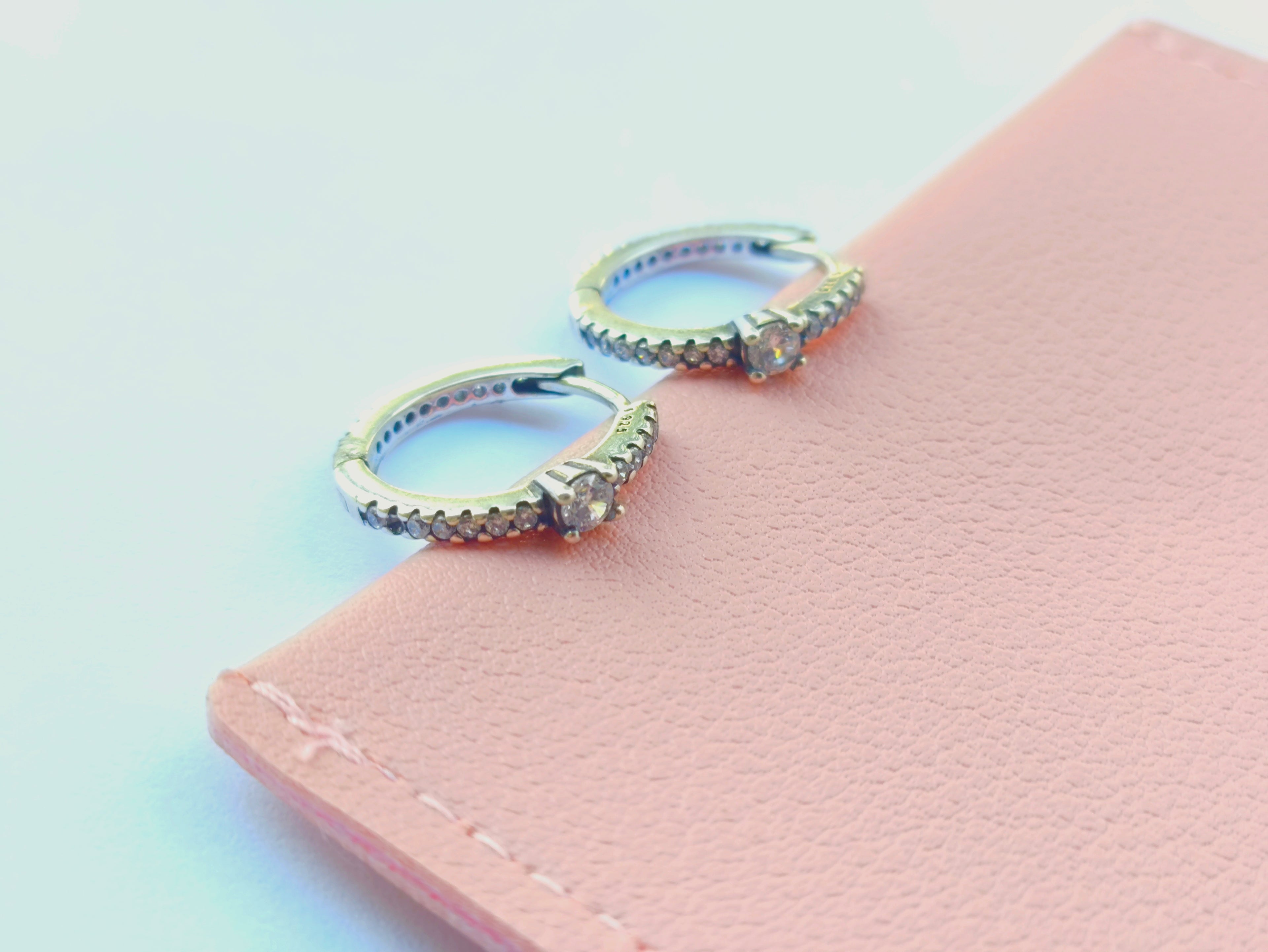 Aretes Huggies Elegance - Plata 925