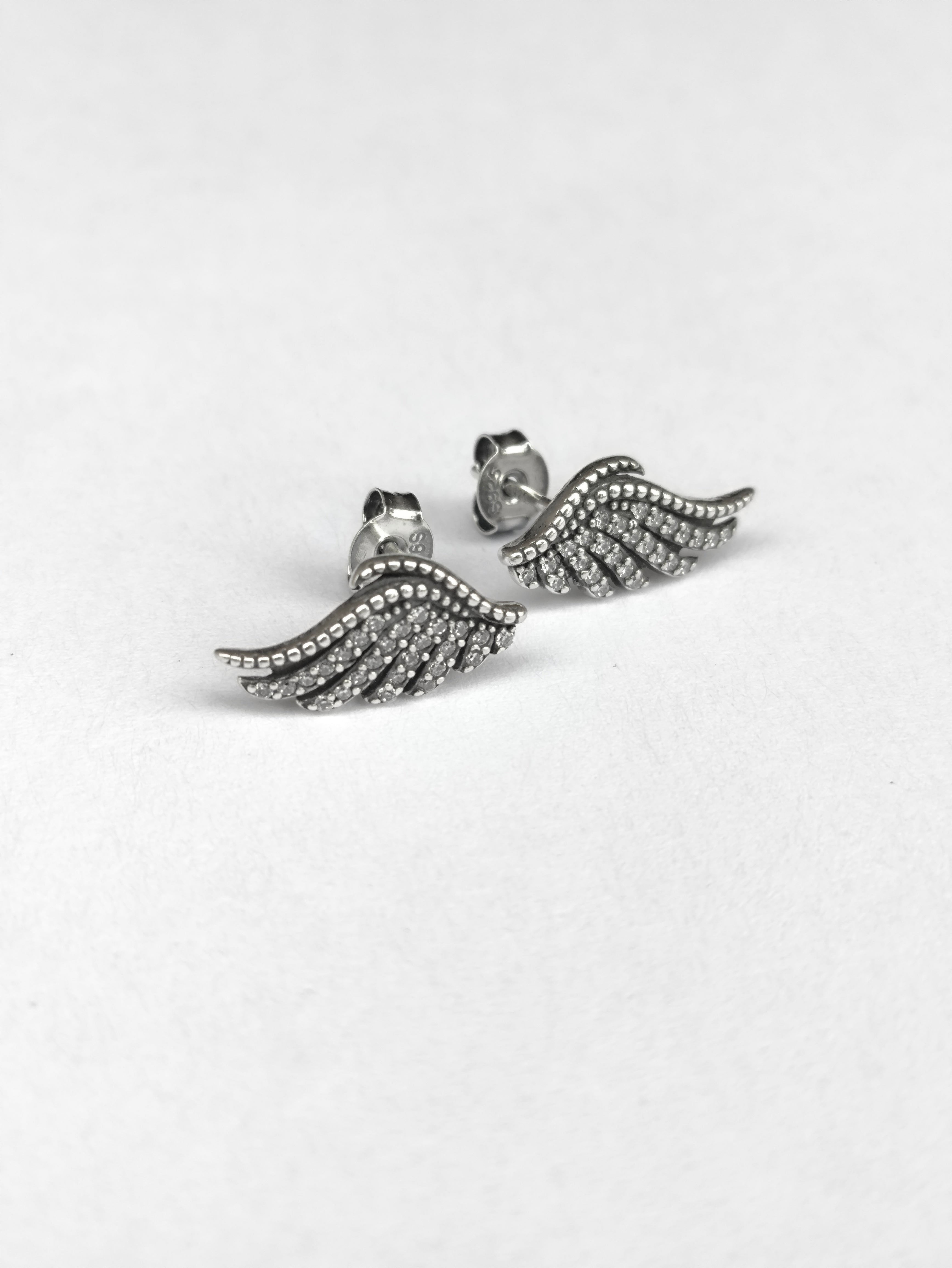 Arete Alas de Luz con Circonia – Plata 925