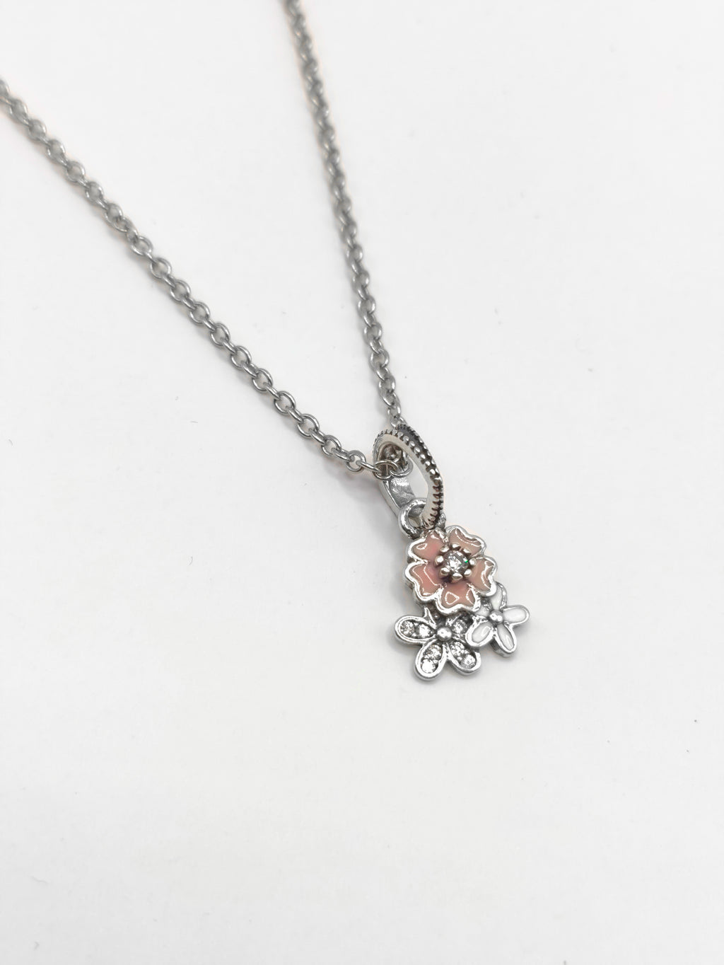 Collar Trío de Flores – Plata 925